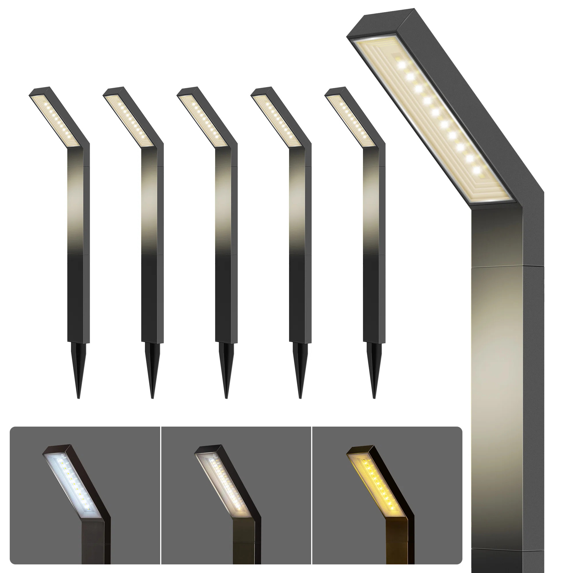 Low Voltage Solar Powered Integrated Led Pathway Light Pack (Set of 6) | Wayfair North America