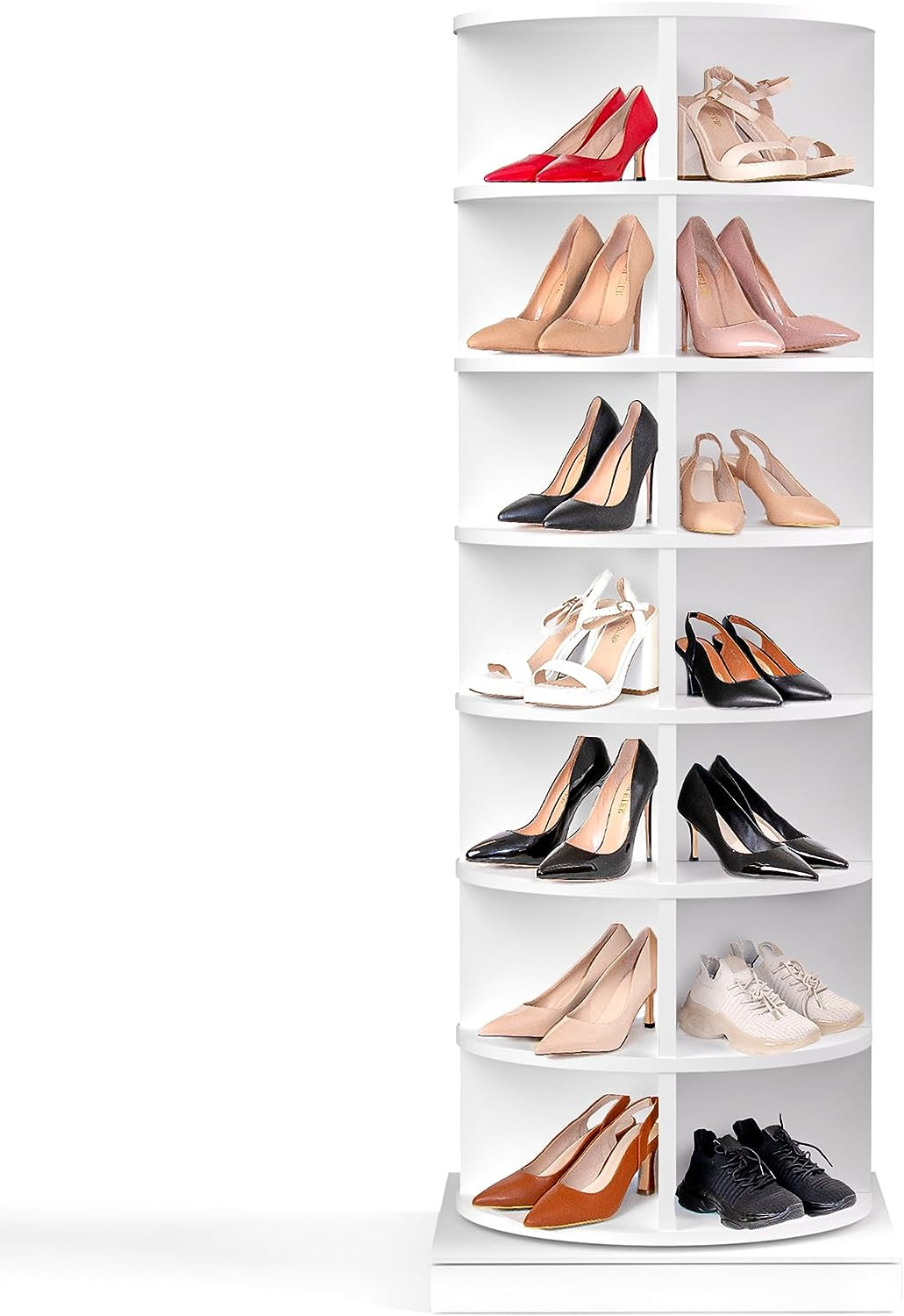 Holaki 360° Rotating Shoe Rack 7-Tiers Organizer Spinning Shoe Rack, Rotating shoe Organizer tow... | Walmart (US)
