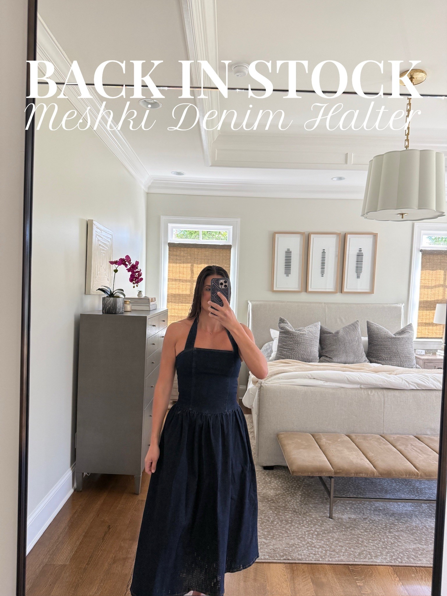 I love a halter 💙

TTS: M

Meshki, meshki dress, size medium, medium dress, meshki size medium, denim dress, denim midi dress, midi dress inspo, Grace white 

#LTKmomlife #LTKootd #LTKgrwm