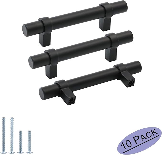 goldenwarm Black Cabinet Handles Kitchen Drawer Handles - LST16BK76 Black Drawer Handles 3in Cabi... | Amazon (CA)