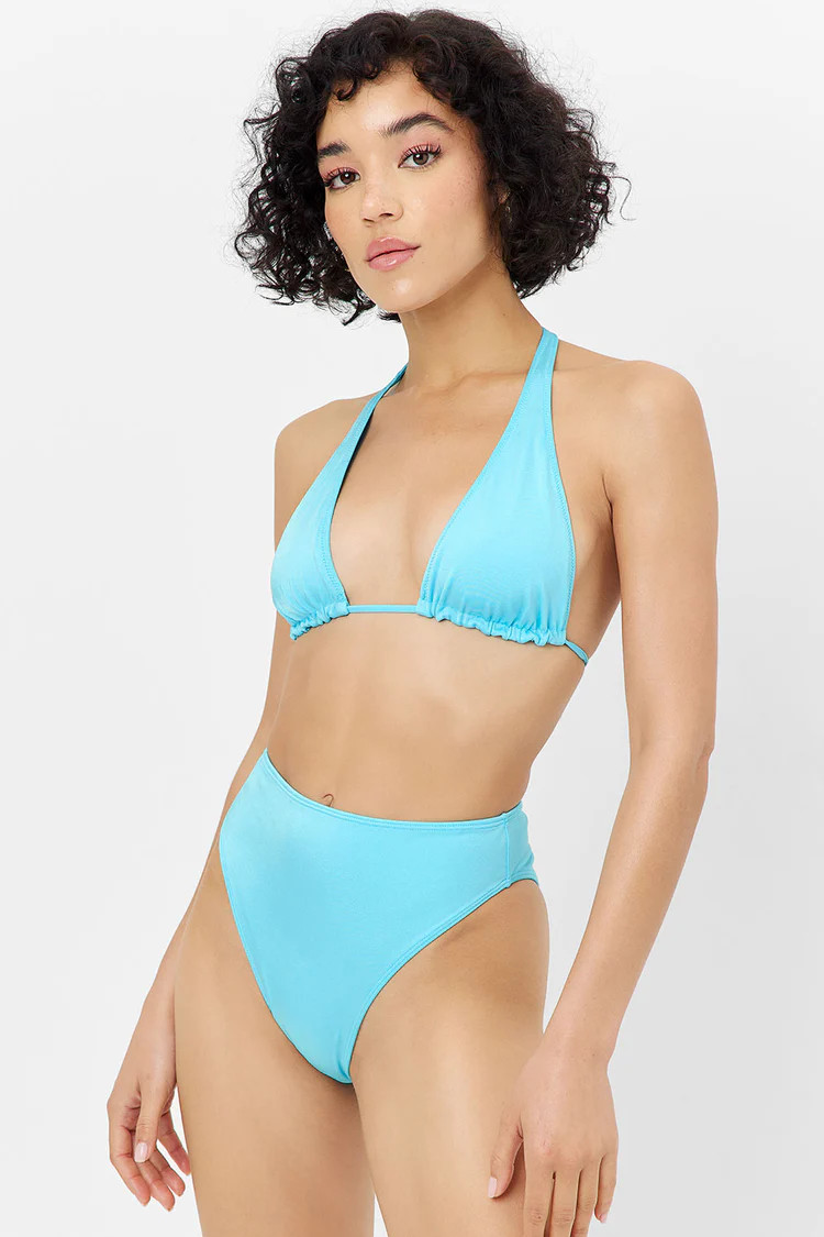 Harlow Shine Halter Bikini Top | Frankies Bikinis