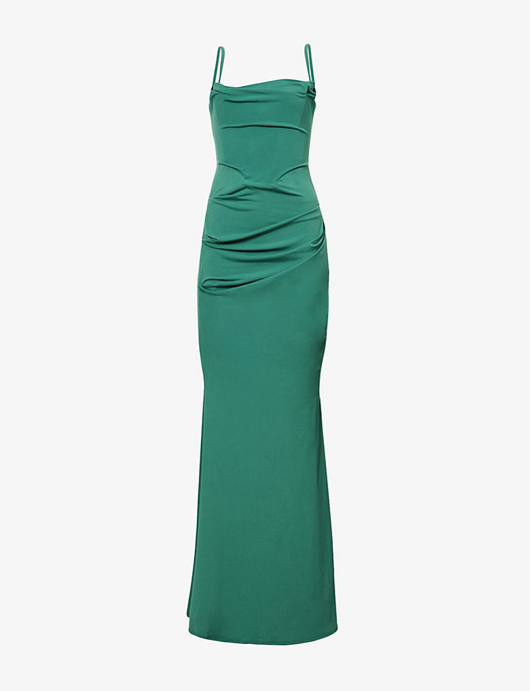 Milena sleeveless stretch-crepe maxi dress | Selfridges