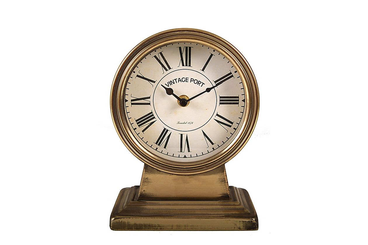 Metal Mantel Clock With Gold Finish | Ashley Homestore