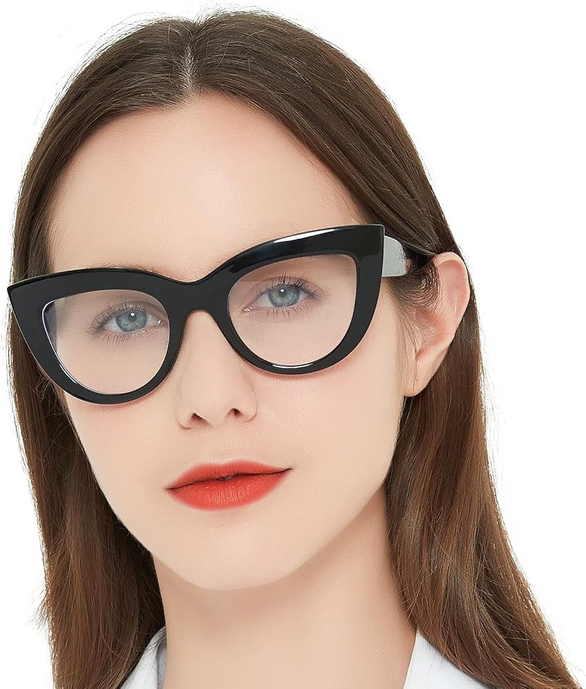 MARE AZZURO Retro Cat Eye Reading Glasses Women Large Frame Readers 1.0 1.25 1.5 1.75 2.0 2.25 2.... | Amazon (US)