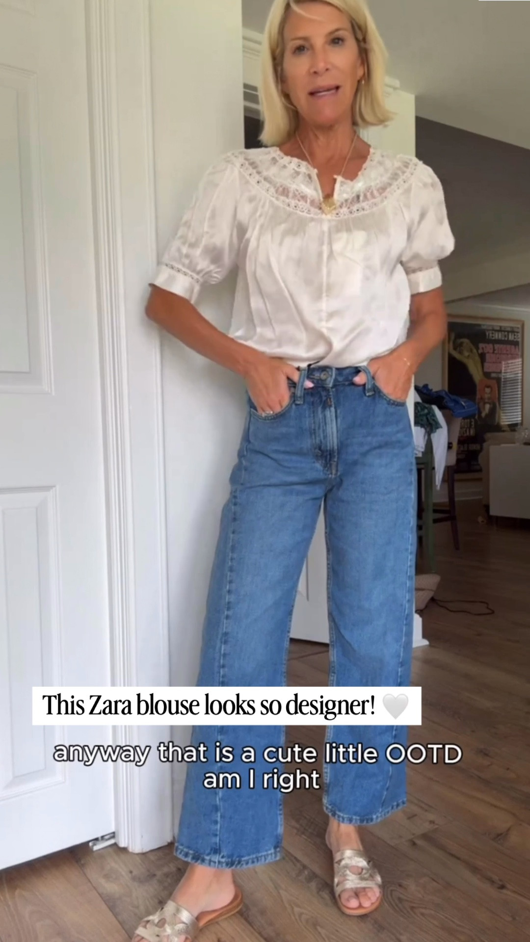 This Zara lace blouse is one of those pieces that makes a simple pair of jeans look instantly elevated. 🤍 The delicate lace details and flattering open neckline give it that designer-inspired look without the designer price tag. It feels feminine, timeless, and effortless, perfect for now and easy to layer into fall with a blazer or cardigan. A beautiful wardrobe staple you’ll wear on repeat!

👩‍💻 LTK PRO TIPS
❤️ Heart = Support my posts ;-)
🔖 Save = Get sale & restock alerts for the things you love!
📋 Lists = Keep favorites organized (List ideas: Christmas, Birthdays, and Vacations!)
📲 Share = Send lists and products to a friend (or your daughters like me).
💬 Comment = Ask me anything, and I’ll answer. ;-)

#LTKootd #LTKSeasonal #LTKOver40