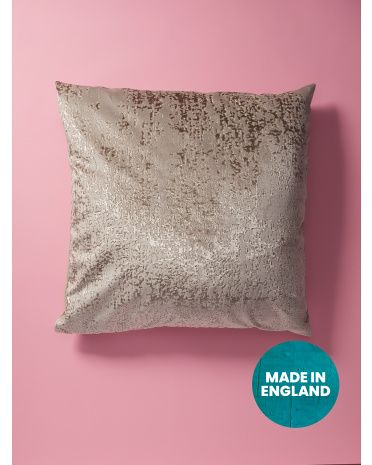 24x24 Distressed Textured Velvet Pillow | HomeGoods