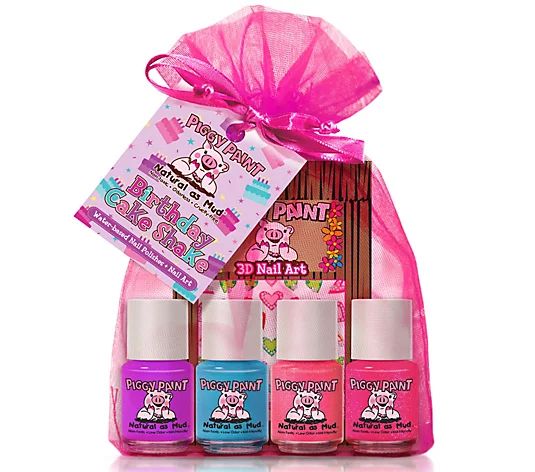 Piggy Paint Girls' Nail Polish 4-pc Set - QVC.com | QVC