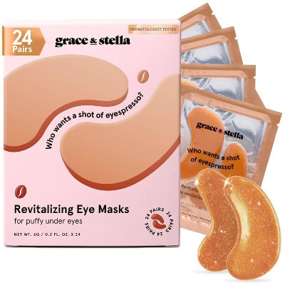 Grace & Stella Revitalizing Under Eye Masks - Bronze - 24ct | Target
