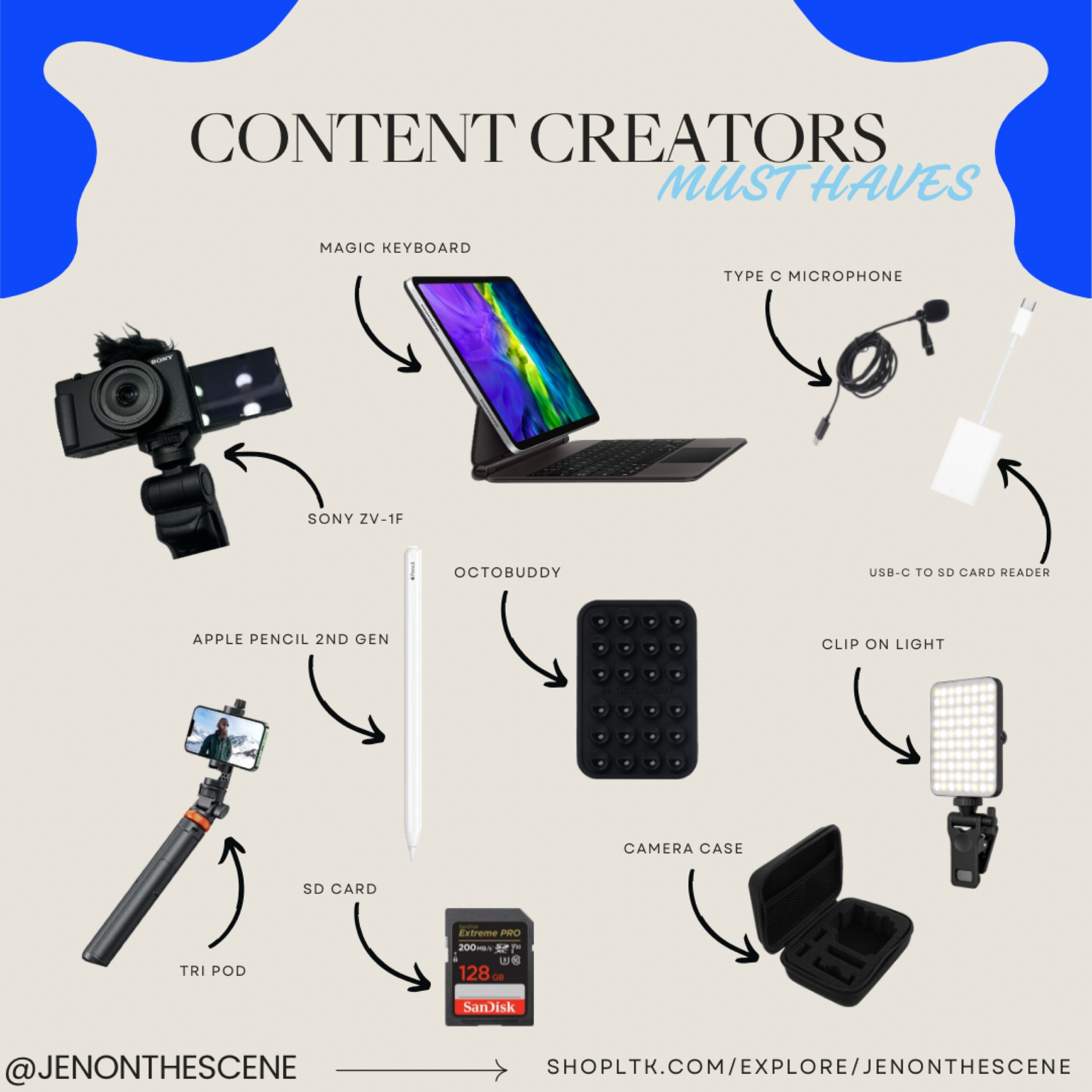 You don’t need the most expensive high quality products to get started making content. Don’t wait till 2025✅‼️ 

#LTKGiftGuide #LTKFindsUnder50 #LTKSeasonal