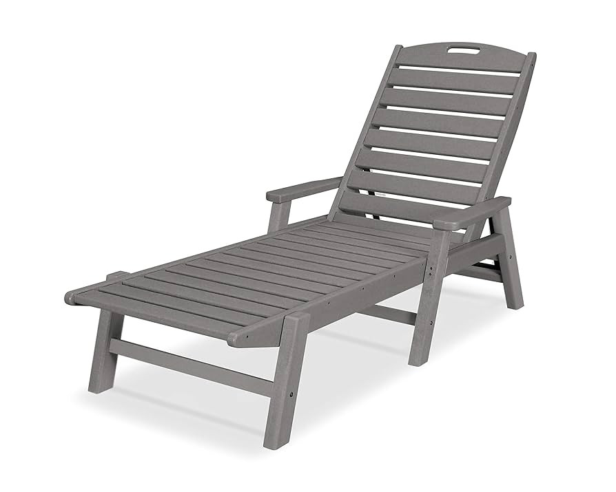 POLYWOOD NCC2280GY Nautical Arms Chaise, Slate Grey | Amazon (US)