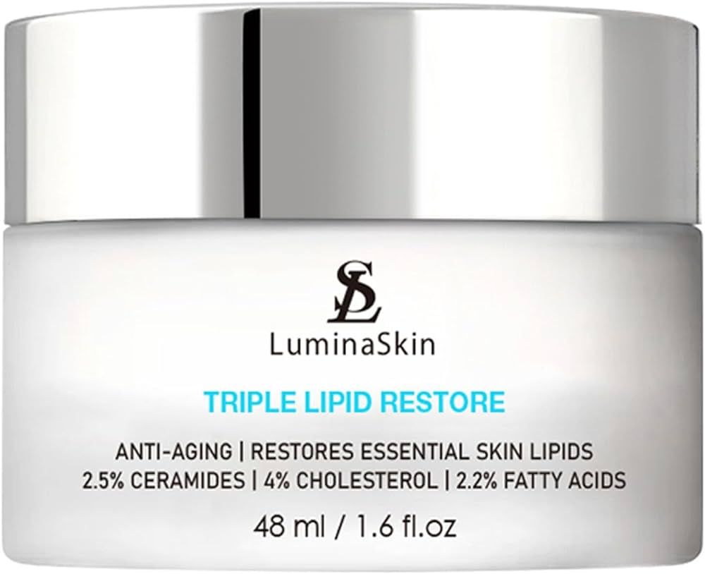 LuminaSkin Triple Lipid Restore Cream Anti-Aging Face Moisturizer Peptide Cream Facial Skin Care ... | Amazon (US)