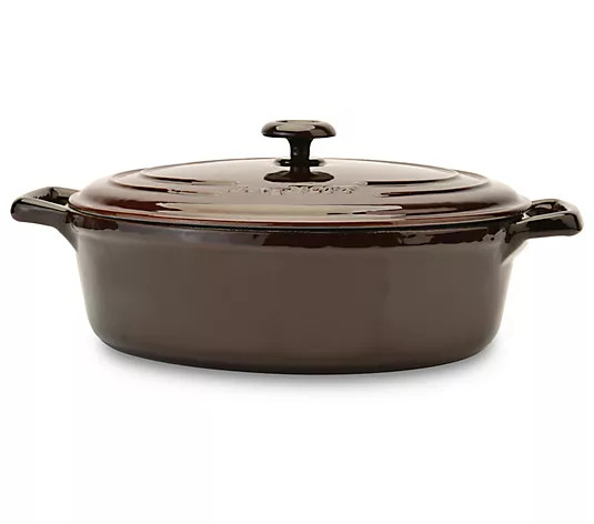 BergHOFF Neo 4.8Qt. Cast Iron Round Covered Casserole - QVC.com | QVC