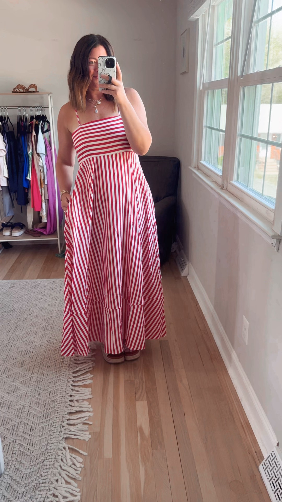 5 dresses I’m living in this summer ☀️
I’m wearing a size large in all 5 and I’m honestly obsessed with how flattering and easy each one is. They’re comfy, flowy, and perfect for everything from casual days to summer nights out.

All of these are seriously such good staples if you want outfits that look put together without trying too hard. 💛
