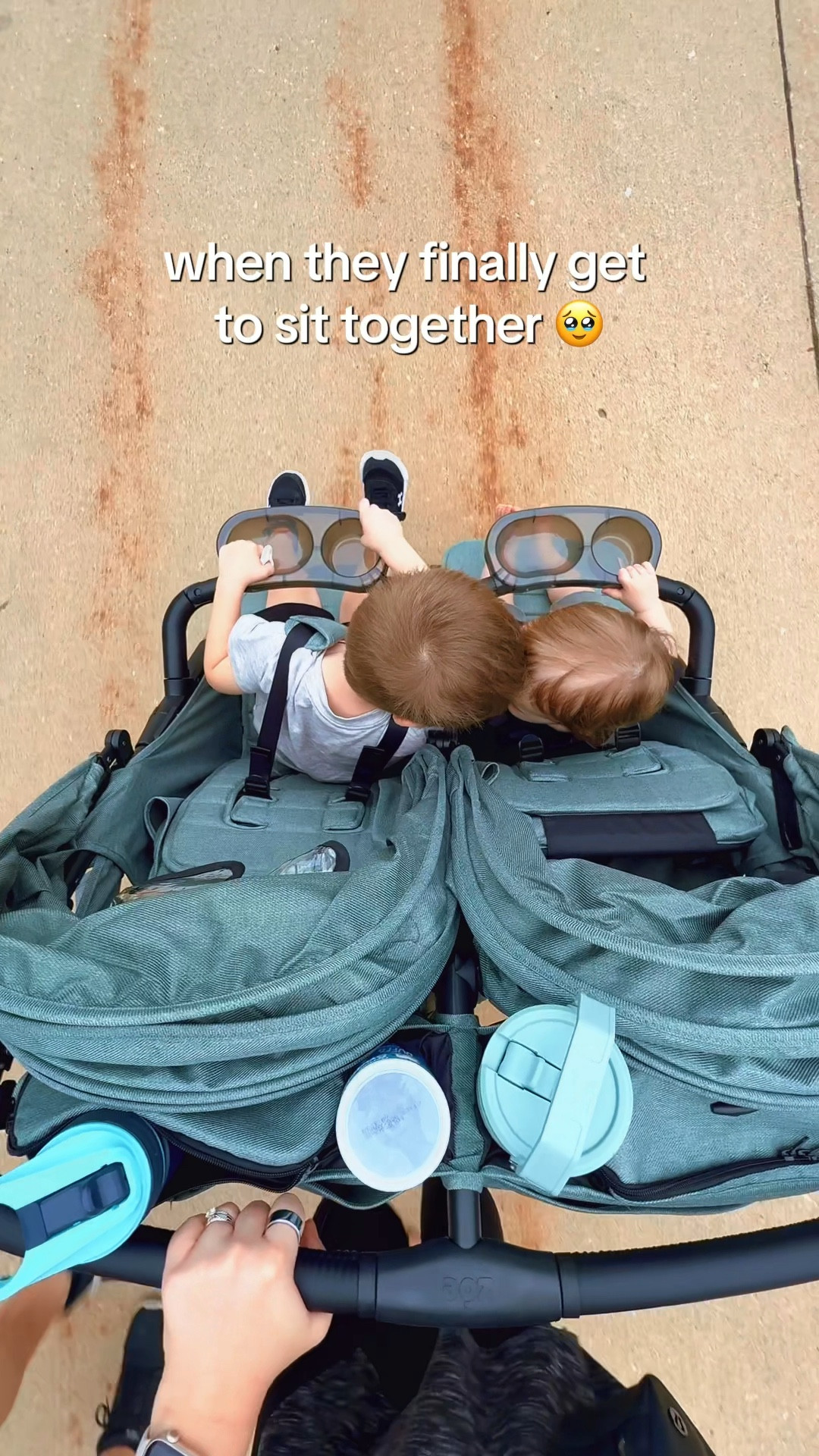 Our first day with the new stroller and I love how they love it and each other. 🥹 

 #babygear #doublestroller #rawmoments #boymom #motherhood 

#LTKFamily #LTKBaby #LTKBump
