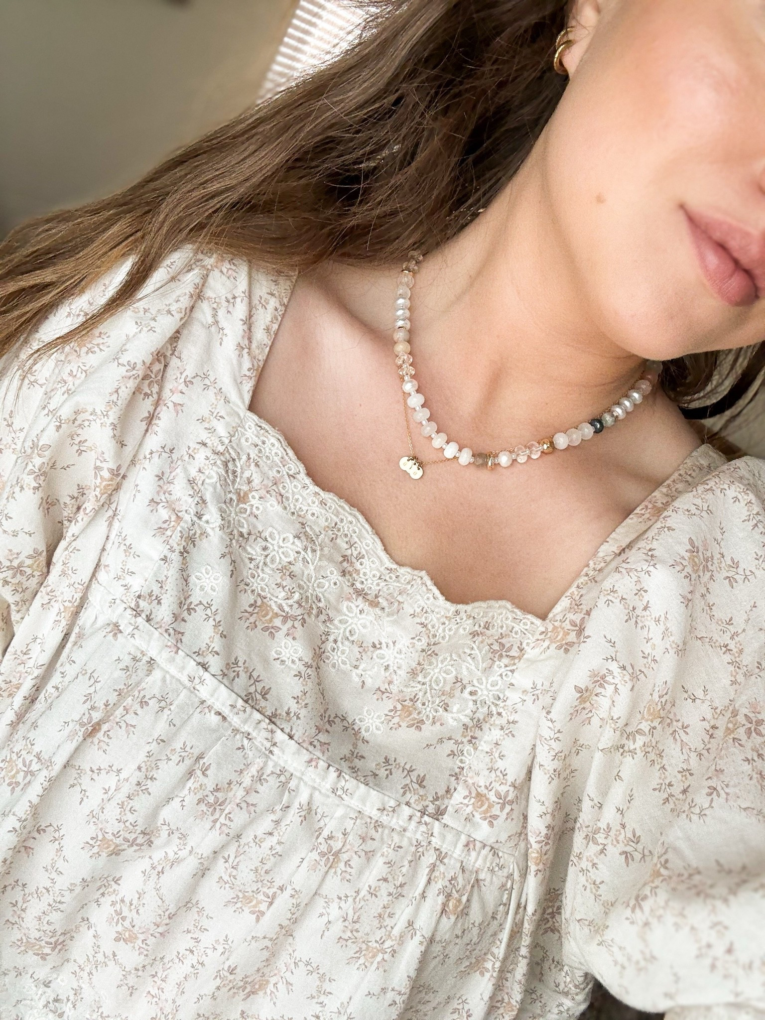 Beaded necklace trend, summer blouses. 
#beadednecklace
#anthropologie
#summerblouse
#puffsleeve
#summermakeup

#LTKBeauty #LTKgrwm #LTKootd