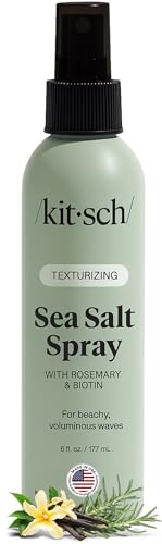 Kitsch Sea Salt Spray for Men and Women | Hair Spray with Rosemary, Biotin, Magnesium – Hair Te... | Amazon (US)