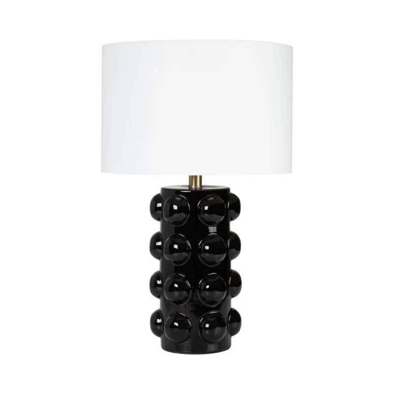 Alois Neutral Abstract Knob Ceramic Table Lamp | Wayfair North America