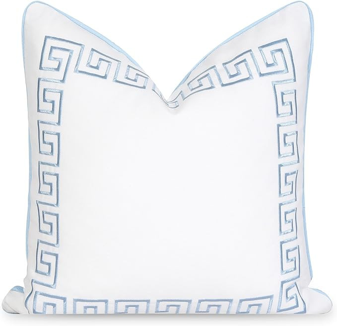 Hofdeco Premium Coastal Patio Indoor Outdoor Throw Pillow Cover Only, 20"x20" Water Repellent for... | Amazon (US)