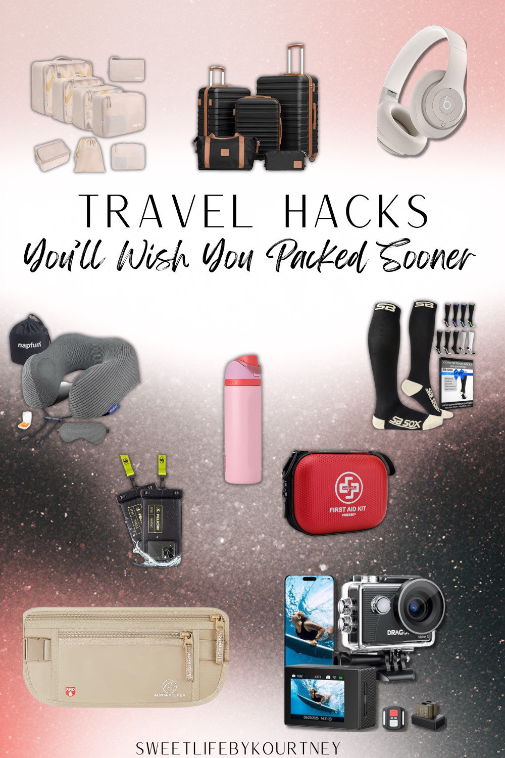 Travel hacks you’ll wish you packed sooner — the Amazon travel finds that make trips feel way less chaotic. Think packing cubes, comfort essentials, luggage, headphones, safety items, and little upgrades that actually help once you’re on the road.
#SweetLifeByKourtney #AmazonTravelFinds #TravelEssentials #PackingTips 

 #LTKTravel