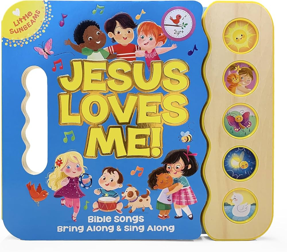 Jesus Loves Me 5-Button Songbook - Perfect Gift for Easter Baskets, Christmas, Birthdays, Baptism... | Amazon (US)