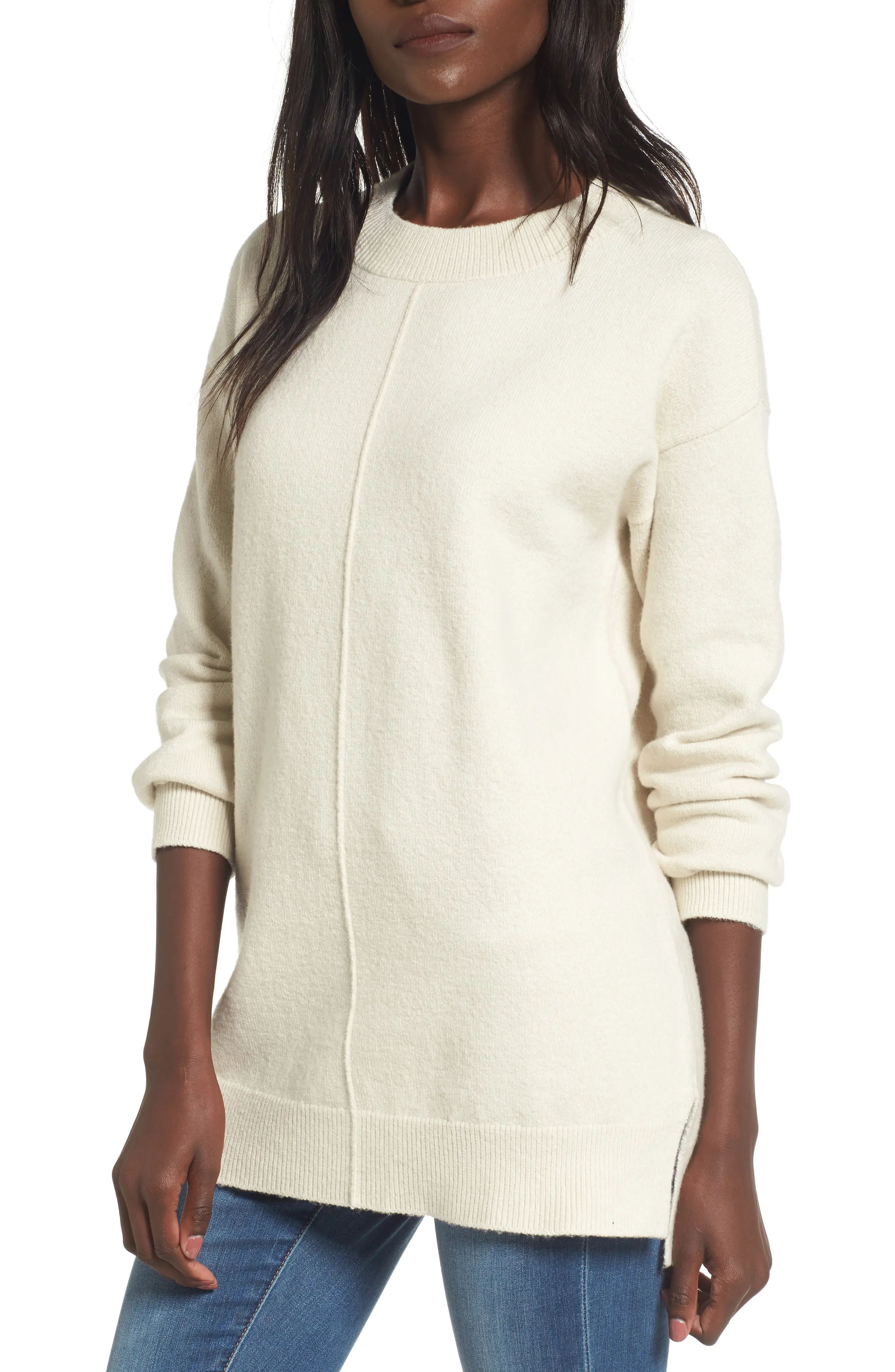Seam Front Tunic Sweater | Nordstrom