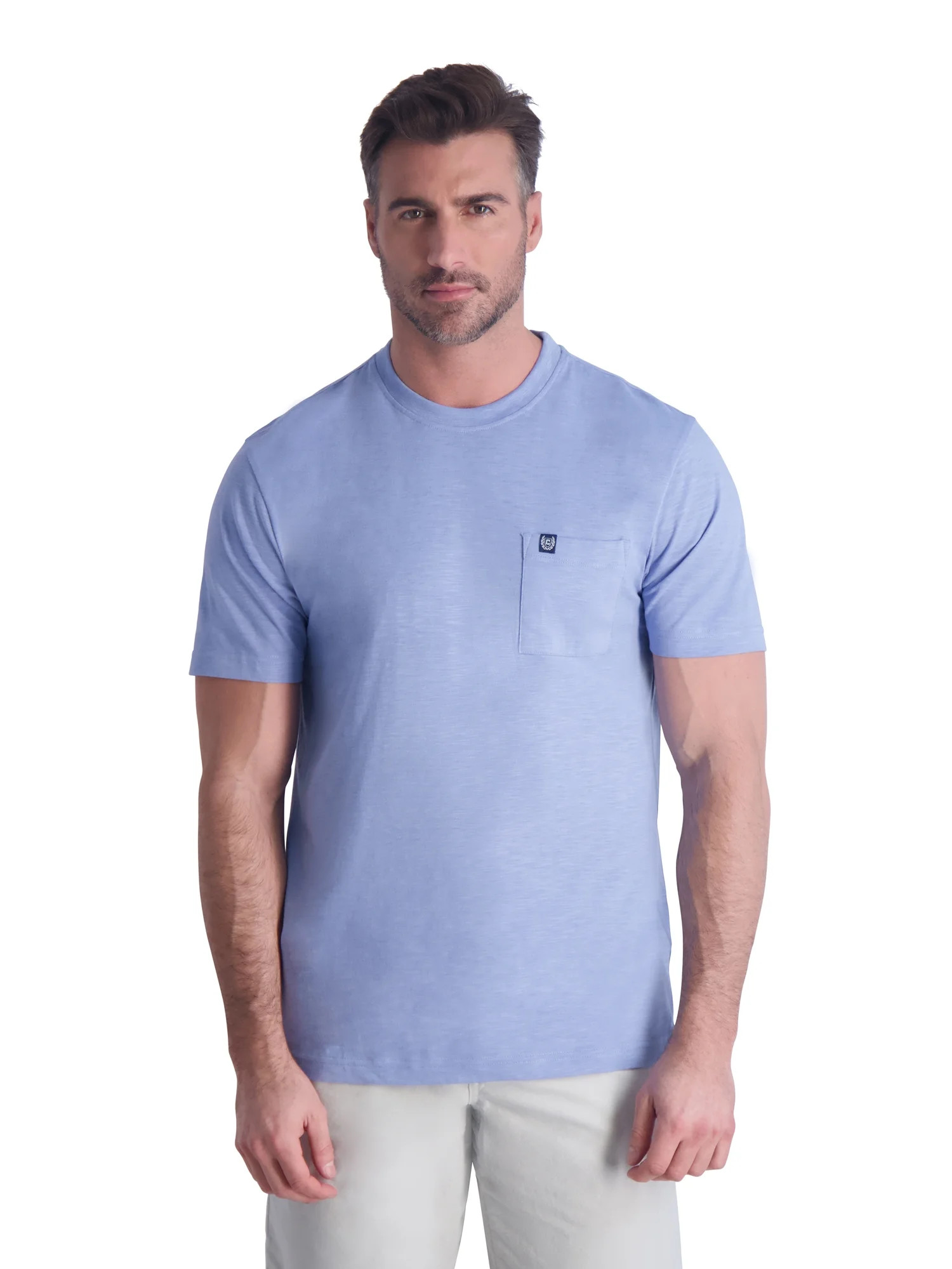 Chaps Men's & Big Men's Short Sleeve Soft Slub Jersey Pocket T-Shirt, Sizes S-2XL | Walmart (US)