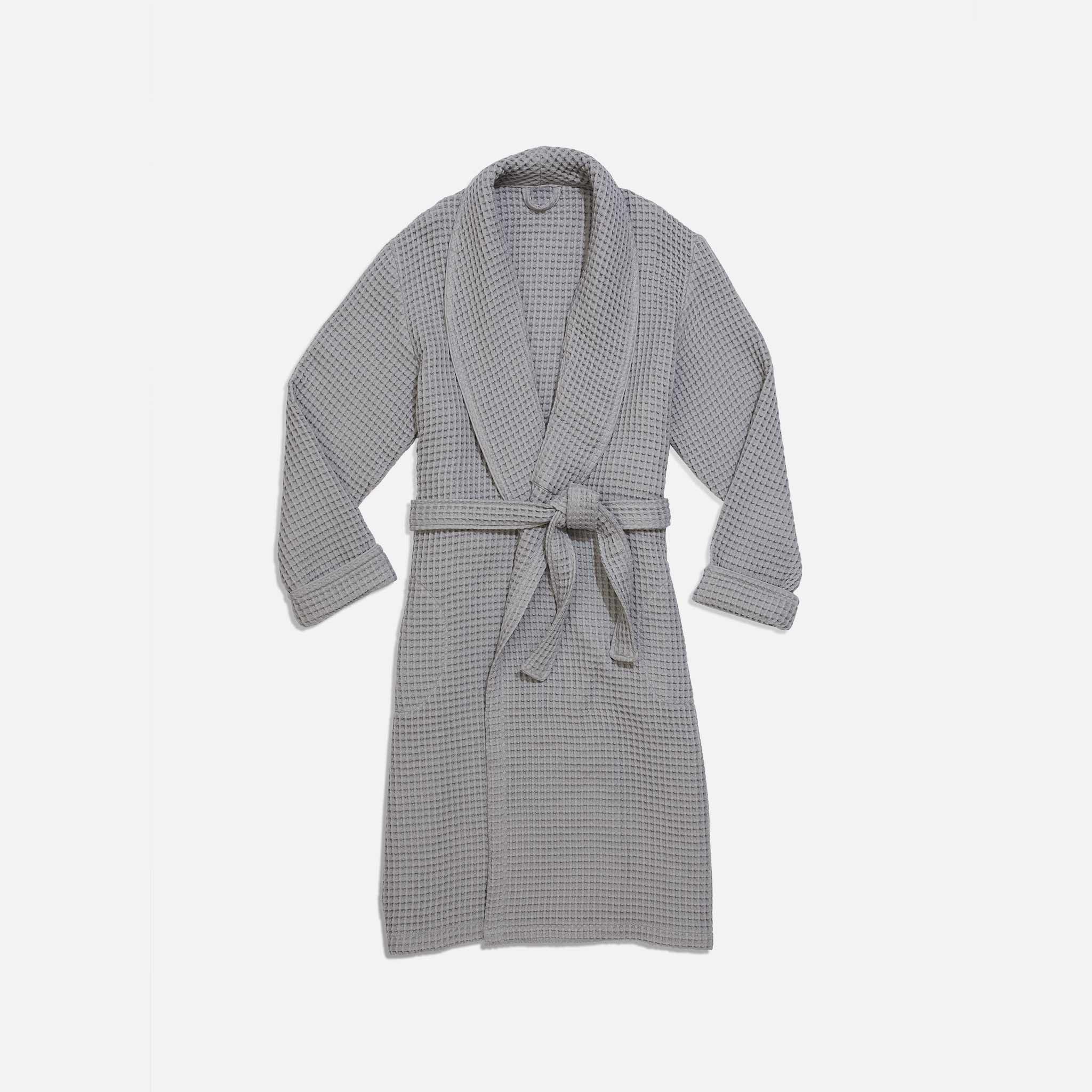 Brooklinen Waffle Robe Men's size XS in Smoke | Brooklinen
