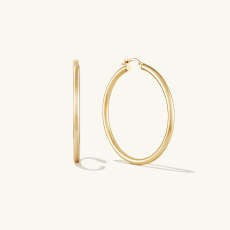 Large Tube Hoops - $450 | Mejuri (Global)