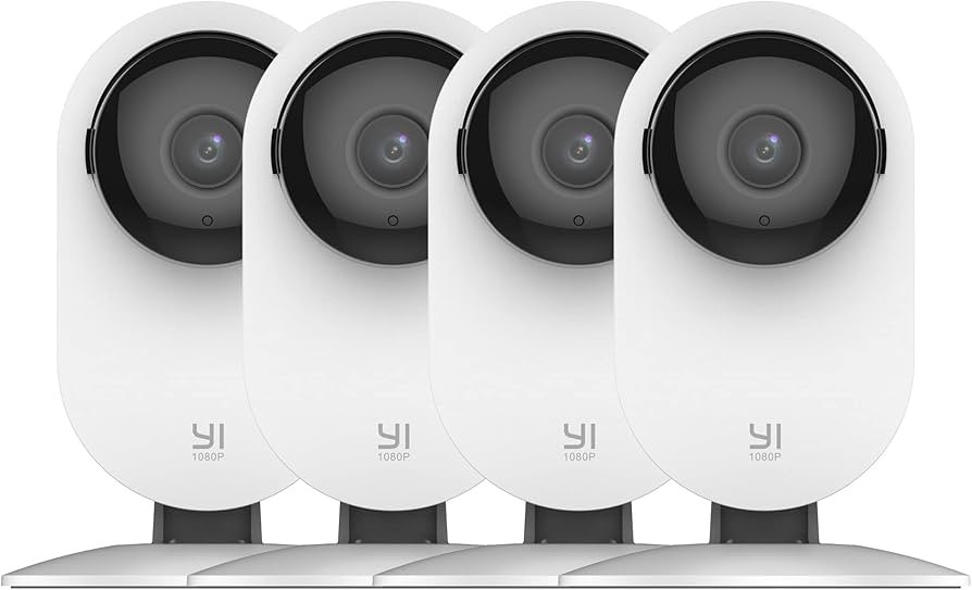 YI 4pc Security Home Camera, 1080p 2.4G WiFi Smart Indoor IP Cam with Night Vision, 2-Way Audio, ... | Amazon (US)