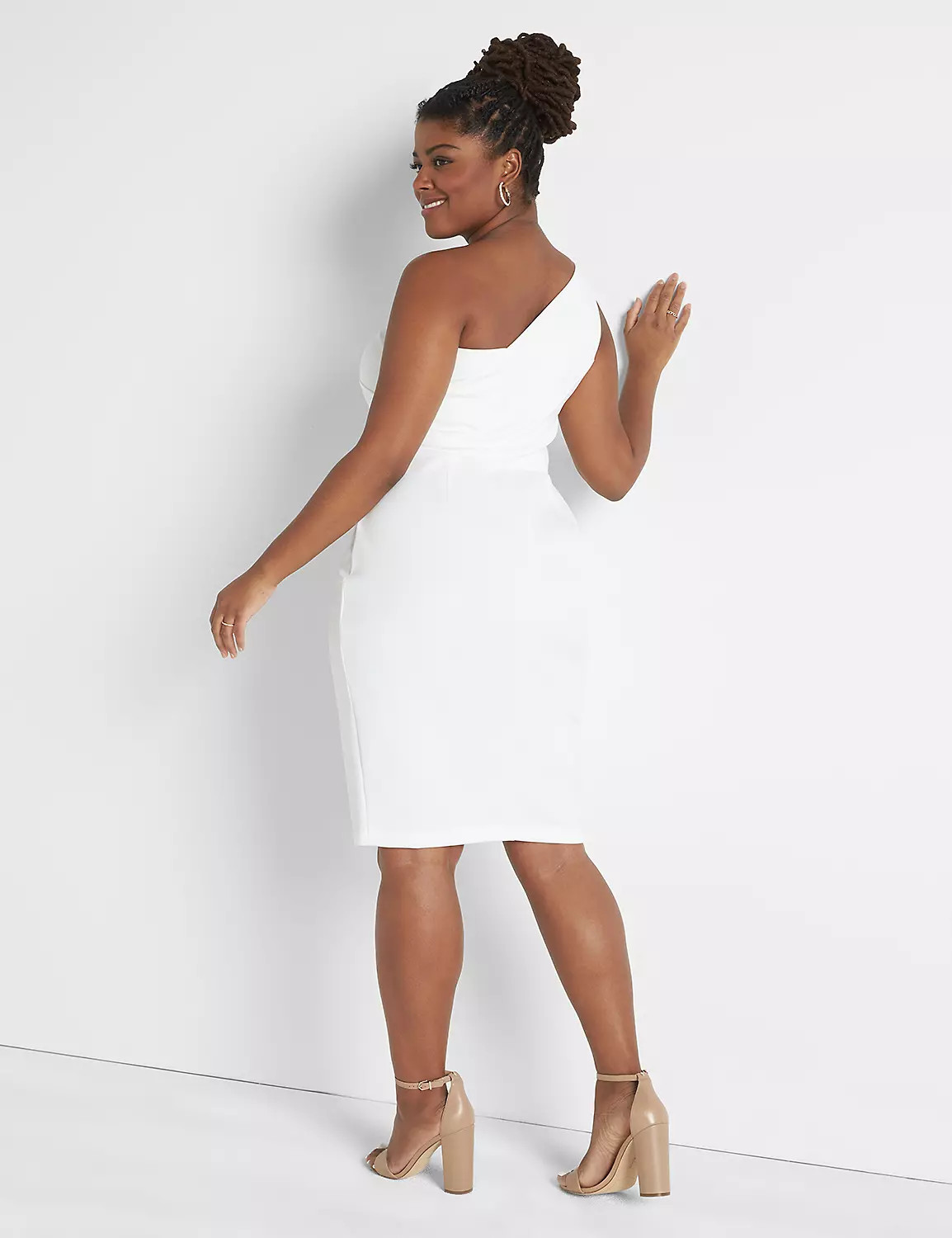 Asymmetric One-Shoulder Sheath Dress | LaneBryant | Lane Bryant (US)