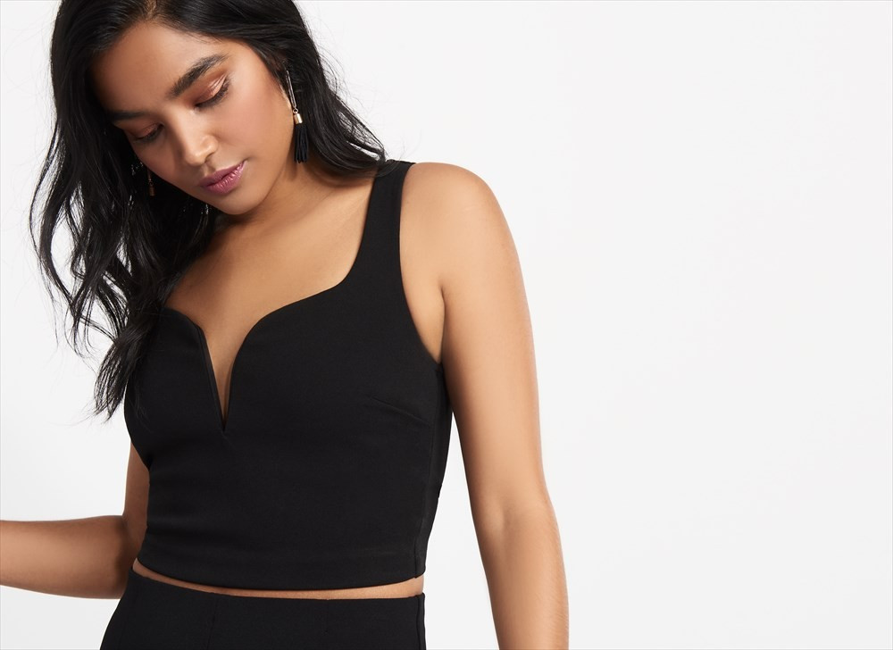 Dynamite  Bustier Crop Top BLACK | Dynamite Clothing