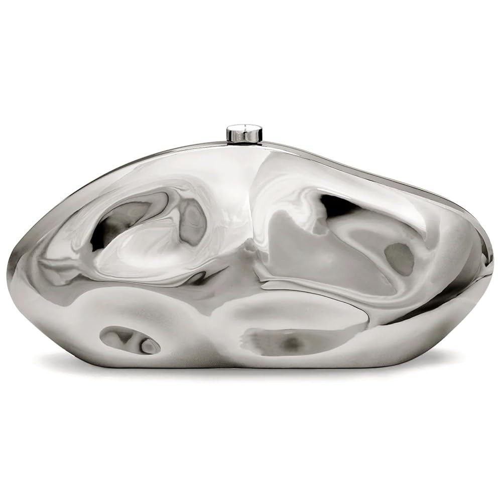 Acrylic Clutch Purse for Women Evening Bag, Irregular Shell Acrylic Purse Box Clutch with Chain f... | Amazon (US)