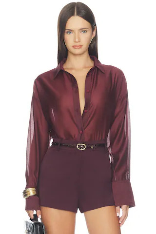 x REVOLVE Gracey Sheer Shirt | Revolve Clothing (Global)
