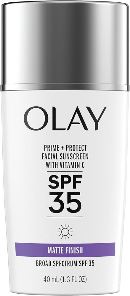 Olay Prime & Protect SPF 35 Face Sunscreen, 40 mL (1.3 FL OZ), Matte Finish SPF Makeup Primer and... | Amazon (US)