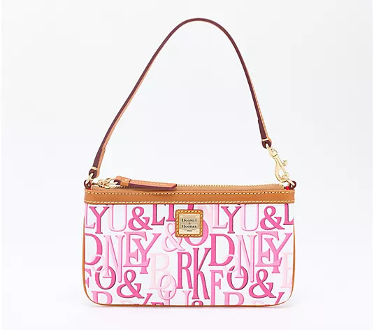 Dooney & Bourke Coated Cotton Retro Large Slim Wristlet - QVC.com | QVC