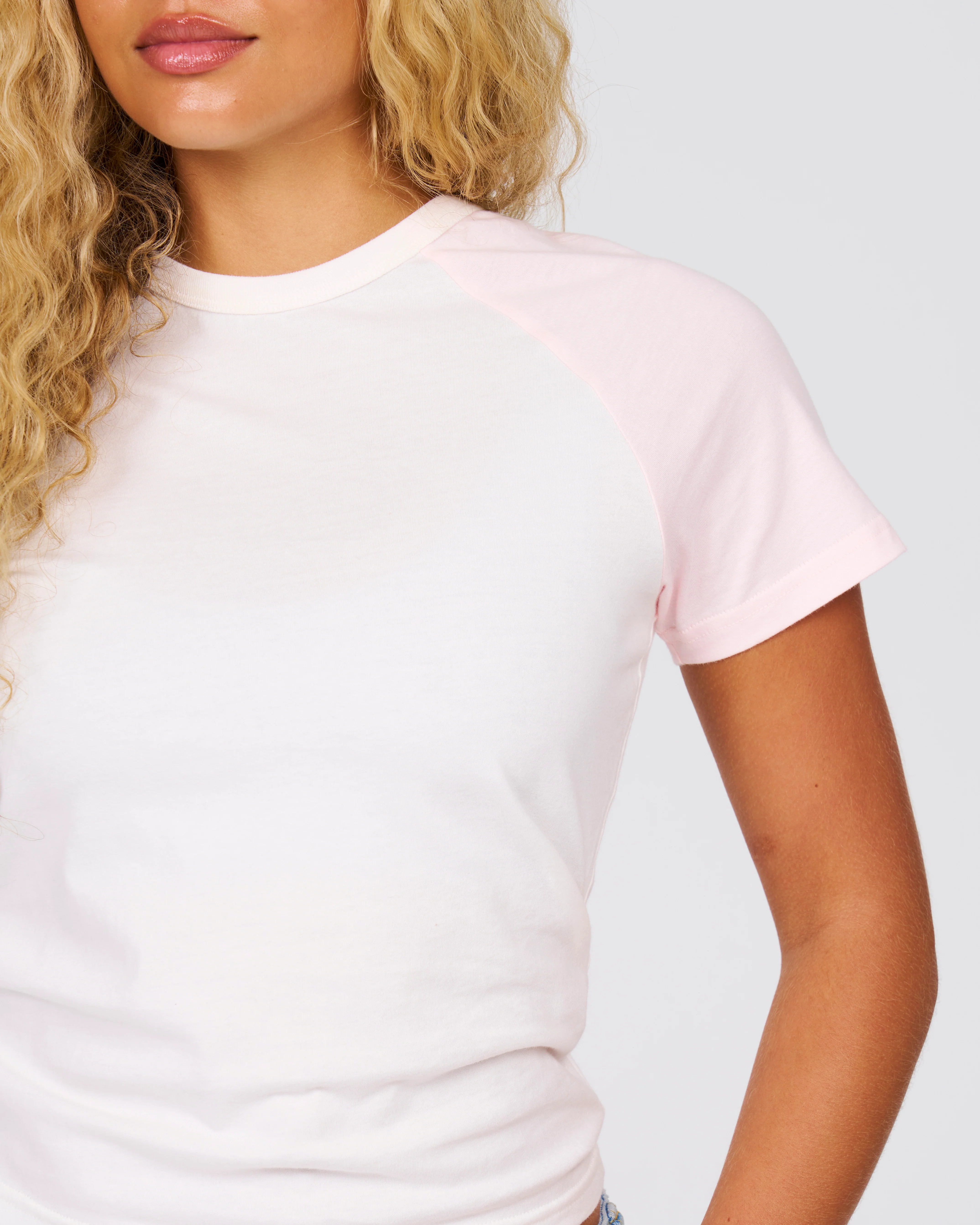 Baseball Tee - Blush | Dairy Boy