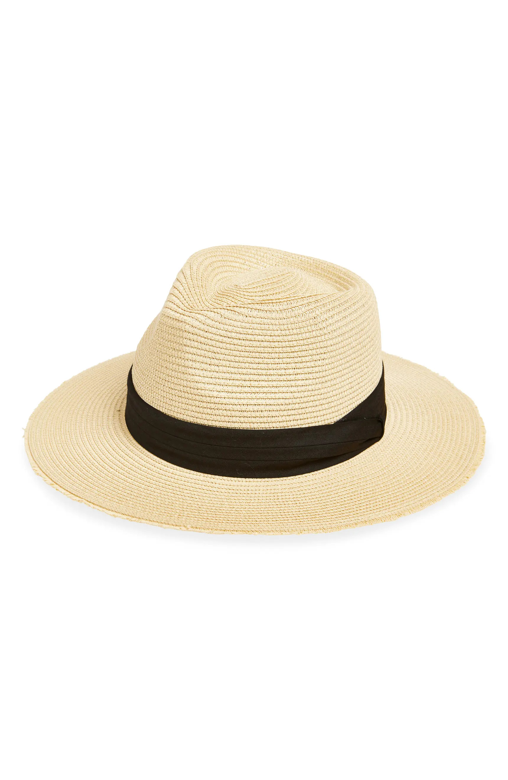 Nordstrom Fray Edge Packable Panama Hat | Nordstrom | Nordstrom