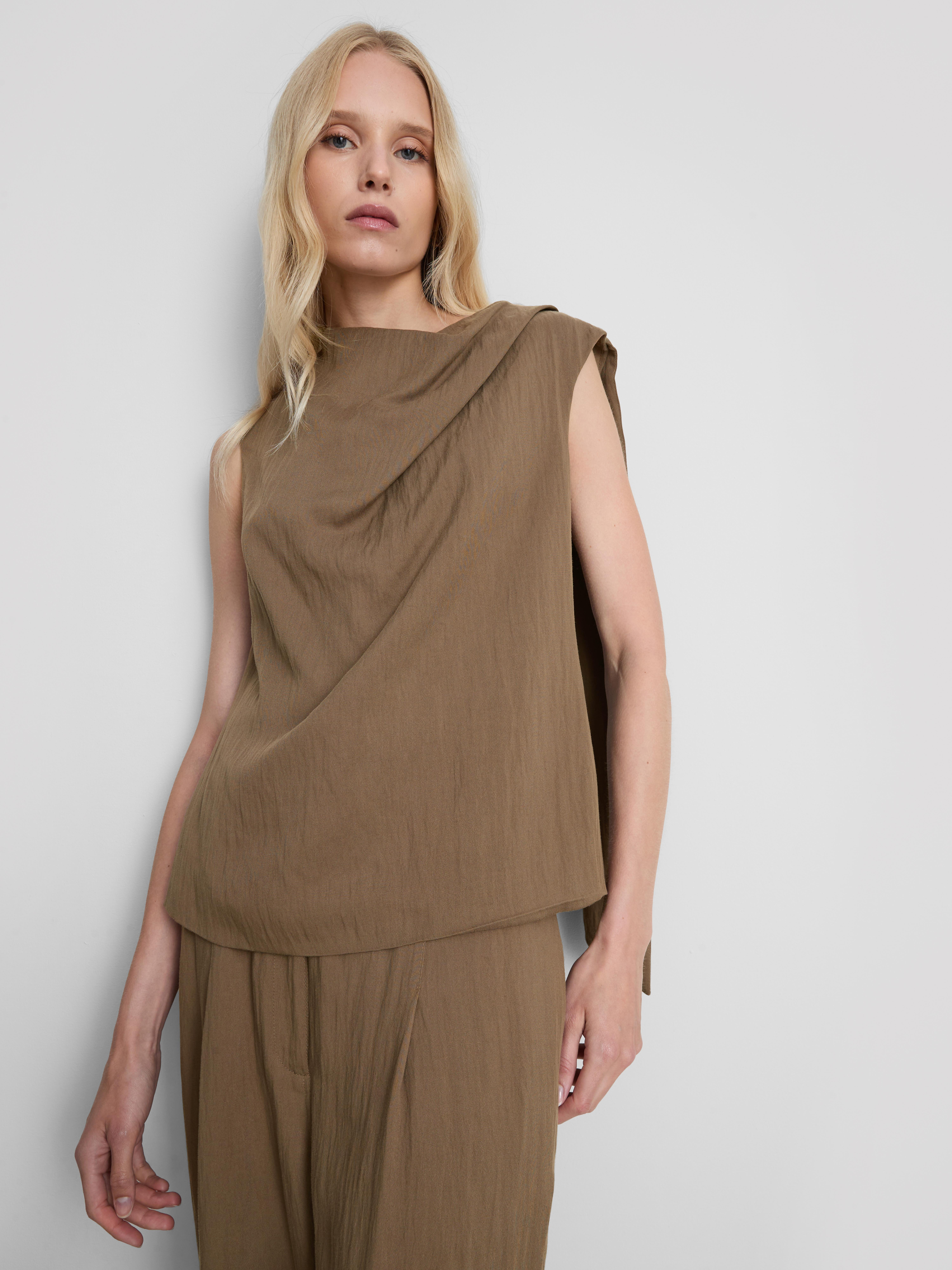 By Coleen Textured Scarf Detail Top | Primark UK