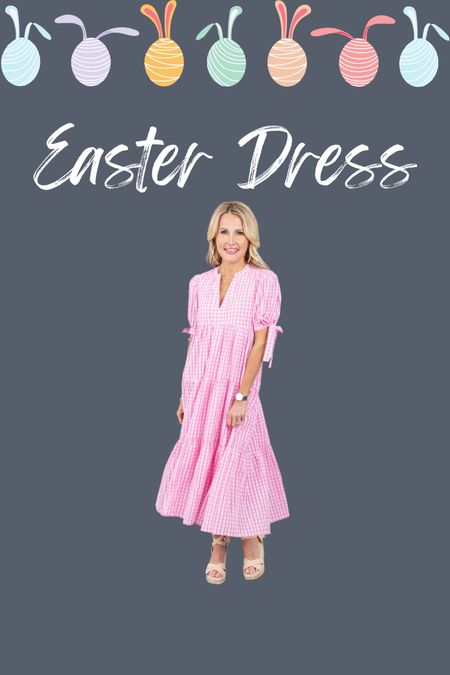 Easter 
Wedding guest dress 
Spring outfit 
Maternity 
Gingham dress 
Pink dress 
Easter dress 
Spring dress 

#LTKstyletip #LTKSeasonal
