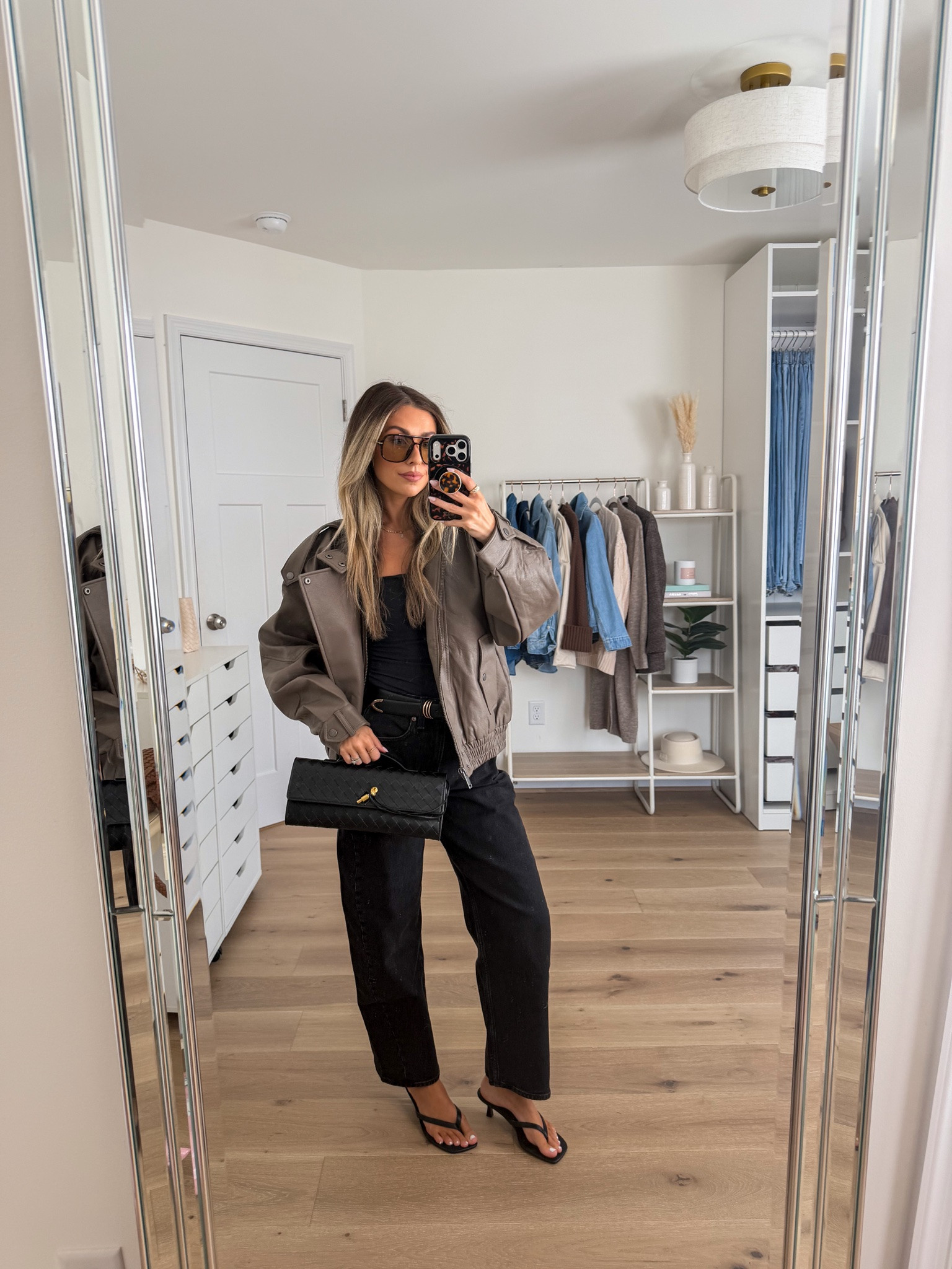 Casual chic date night outfit idea for fall — size xs in my top & moto jacket. Size 24 short in curve love for the barrel jeans. I have these in white too and LOVE THEM

#LTKootd #LTKgrwm #LTKPetite