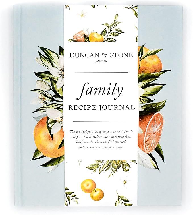 Family Recipe Book & Keepsake Journal by Duncan & Stone | Recipes Binder | Blank Cookbook for Fam... | Amazon (US)