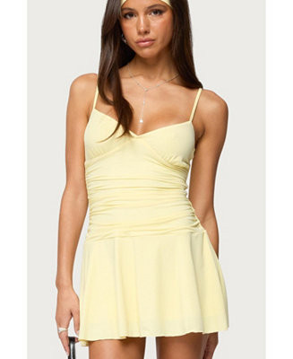 Edikted Women's Deborah Ruched Mini Dress - Macy's | Macy's