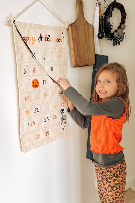 The countdown is on! Evie loves updating our Halloween advent calendar every day 🖤



#LTKHalloween #LTKHoliday #LTKhome