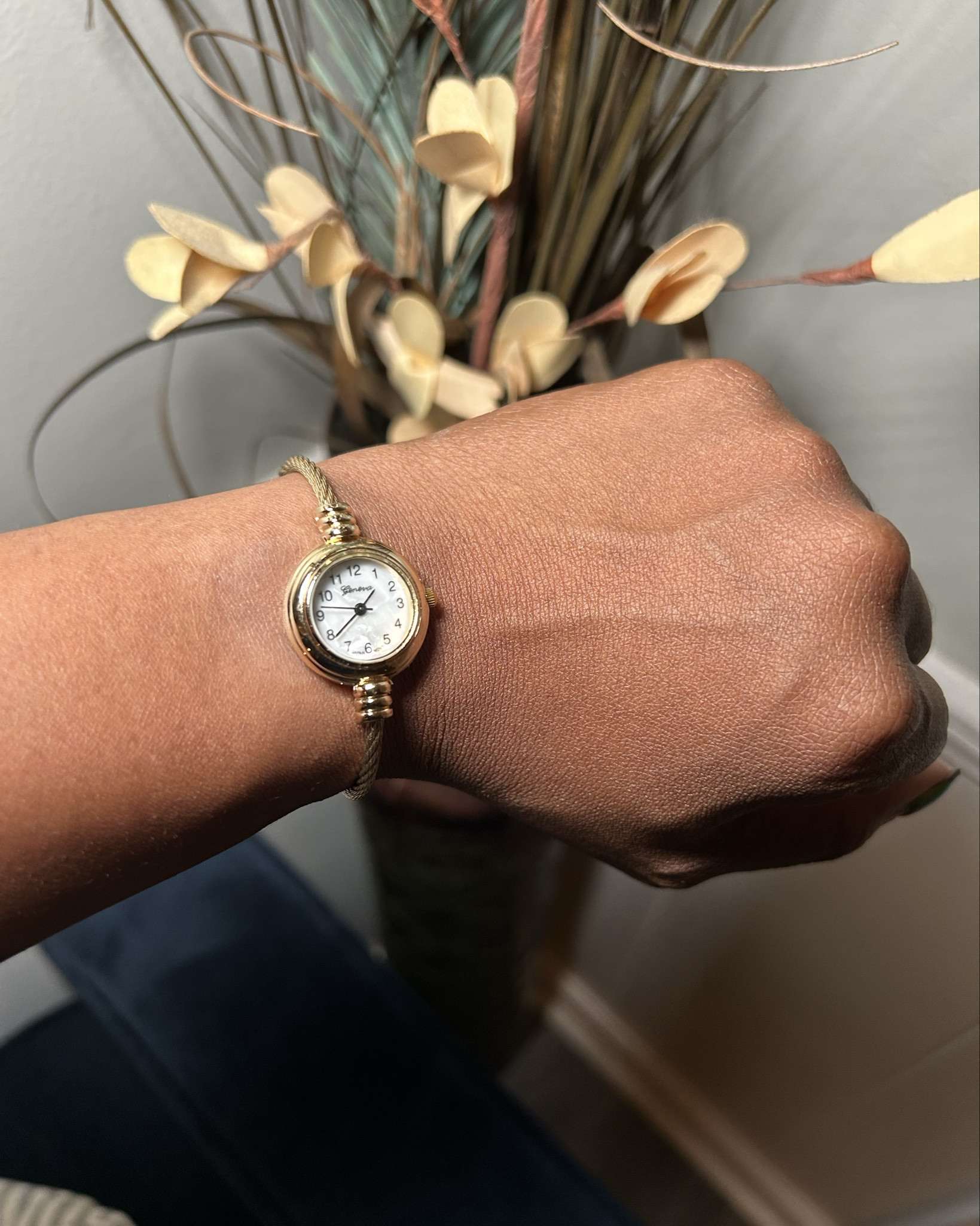  Gold Cable Band Women's Small Size Bangle Watch

#LTKFindsUnder50 #LTKFindsUnder100