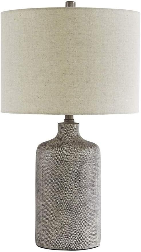 Signature Design by Ashley - Linus Ceramic Table Lamp - Modern - Gray, Antique Black | Amazon (CA)