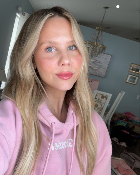 Glossier no makeup makeup products and pink Glossier hoodie 

#LTKfindsunder100 #LTKfindsunder50 #LTKSpringSale