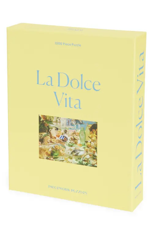 PIECEWORK PUZZLES La Dolce Vita 1000-Piece Puzzle in Yellow at Nordstrom | Nordstrom