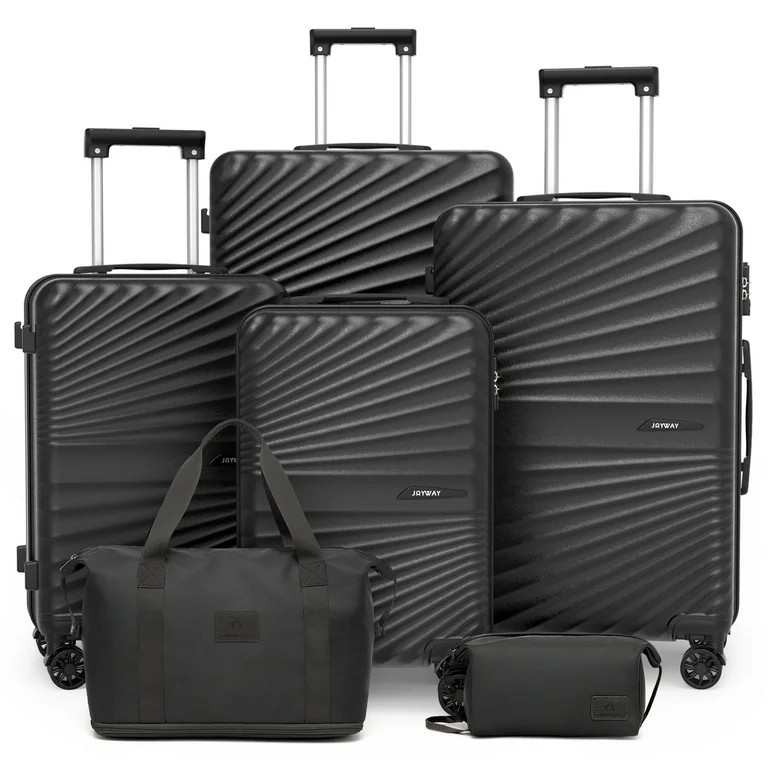 Joyway 6 Piece Hardshell Luggage Set with Spinner Wheels TSA Lock and Scratch-Resistant Finish Du... | Walmart (US)
