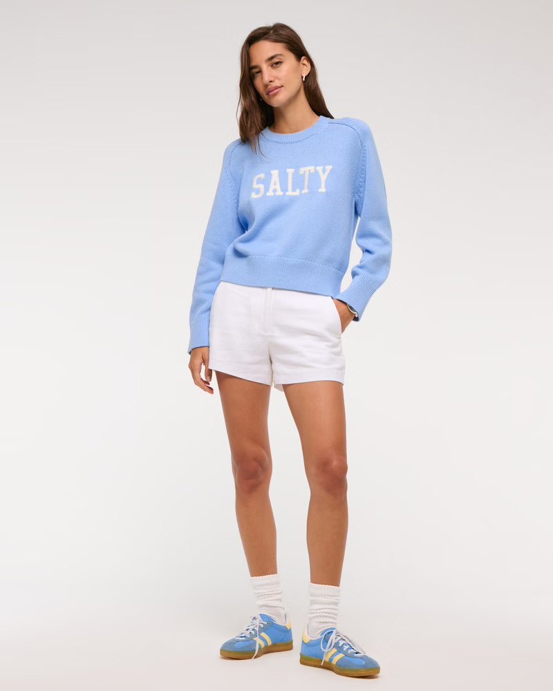 The A&F Madeline Salty Crew Sweater | Abercrombie & Fitch (US)