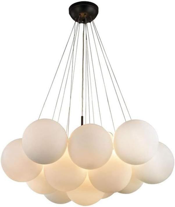 mid Century Modern Chandelier Glass Bubble Ball Chandelier Lamp Led Light Creative Child Room Liv... | Amazon (US)